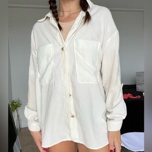 White ZARA button up